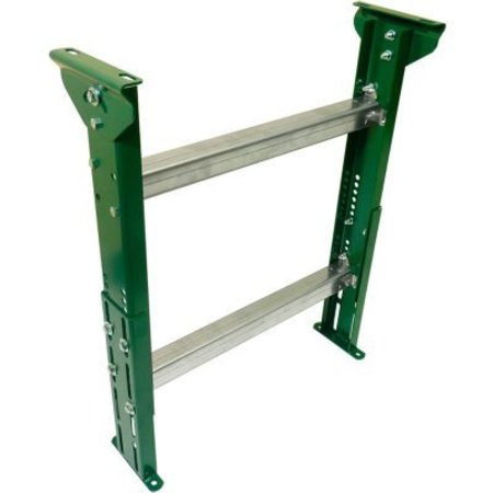 ASHLAND CONVEYOR H-Stand Support for Ashland 21in BF Roller Conveyors - Adj. 25-1/4in to 37-1/4inH 47338